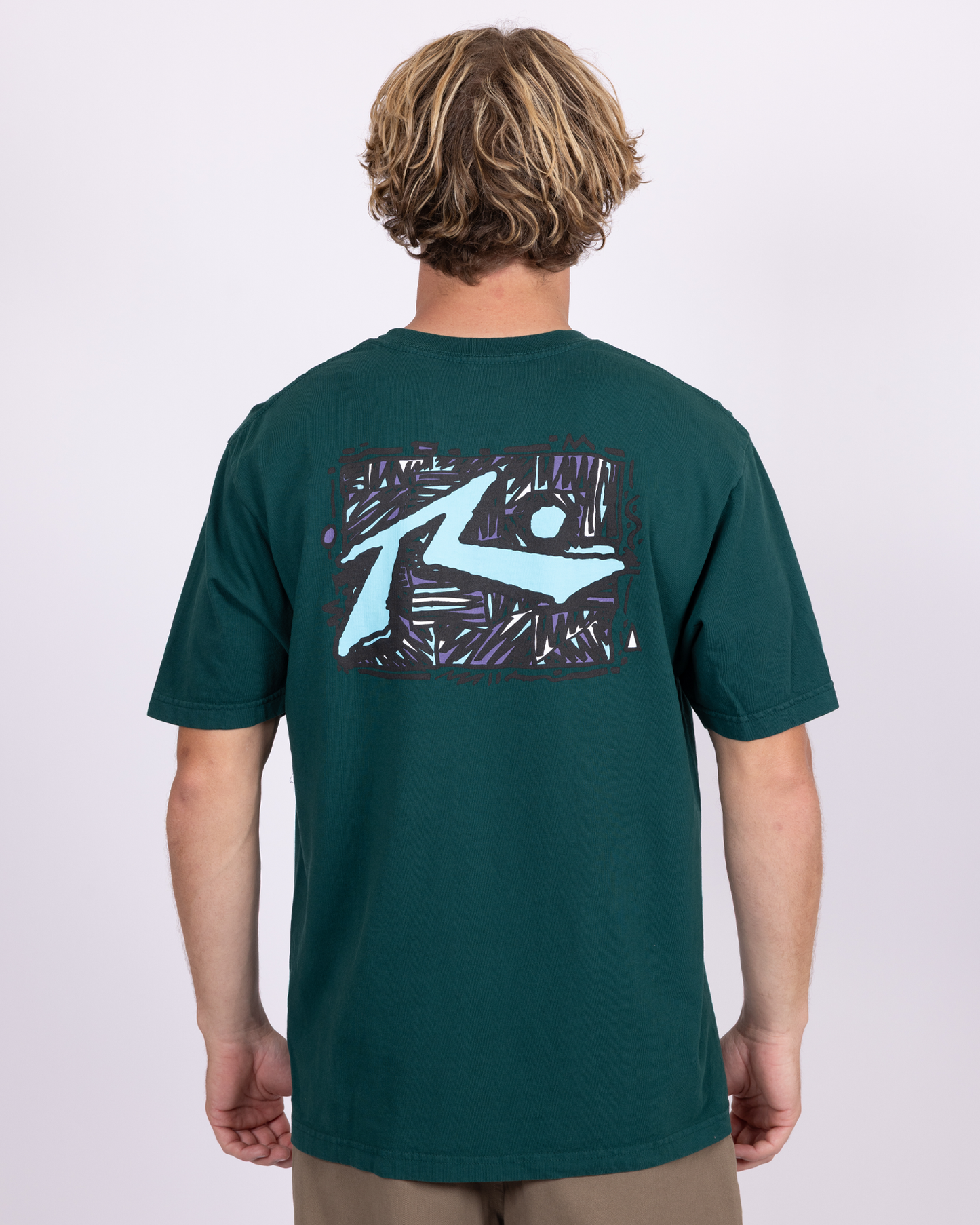Zig Zag S/S Tee - Emerald
