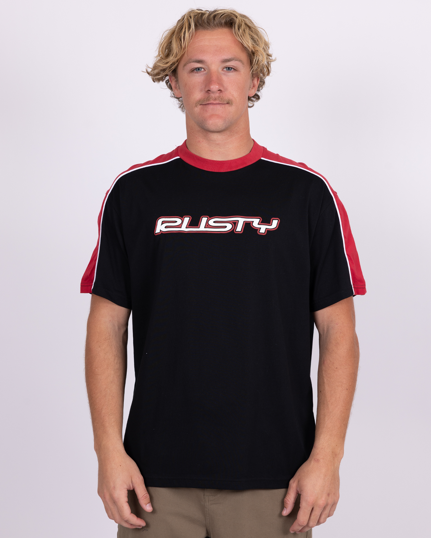 Rusty Straight Shooter S/S Tee - Black/Morello