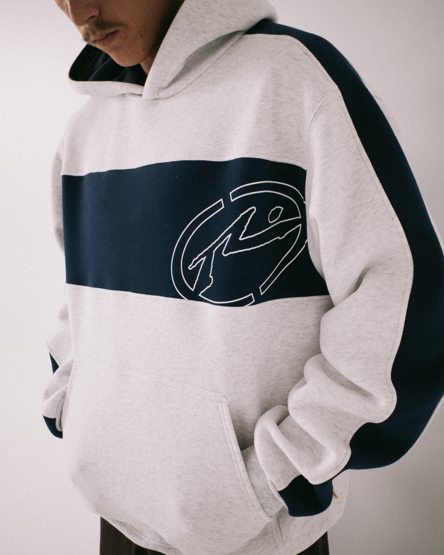 Rusty Kill Switch Hooded Fleece - Ecru Marble
