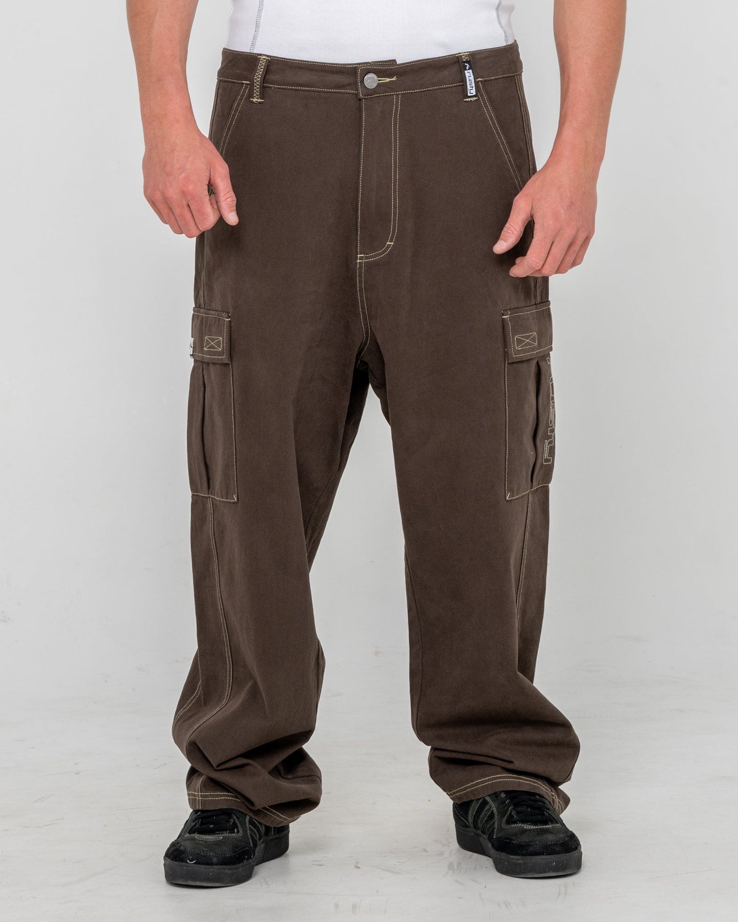 Rusty Grizzly Baggy Cargo Pant - Pinecone