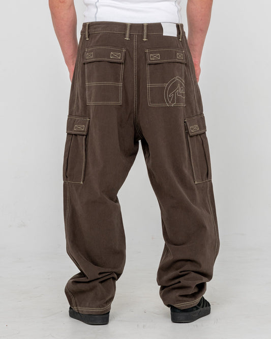 Rusty Grizzly Baggy Cargo Pant - Pinecone