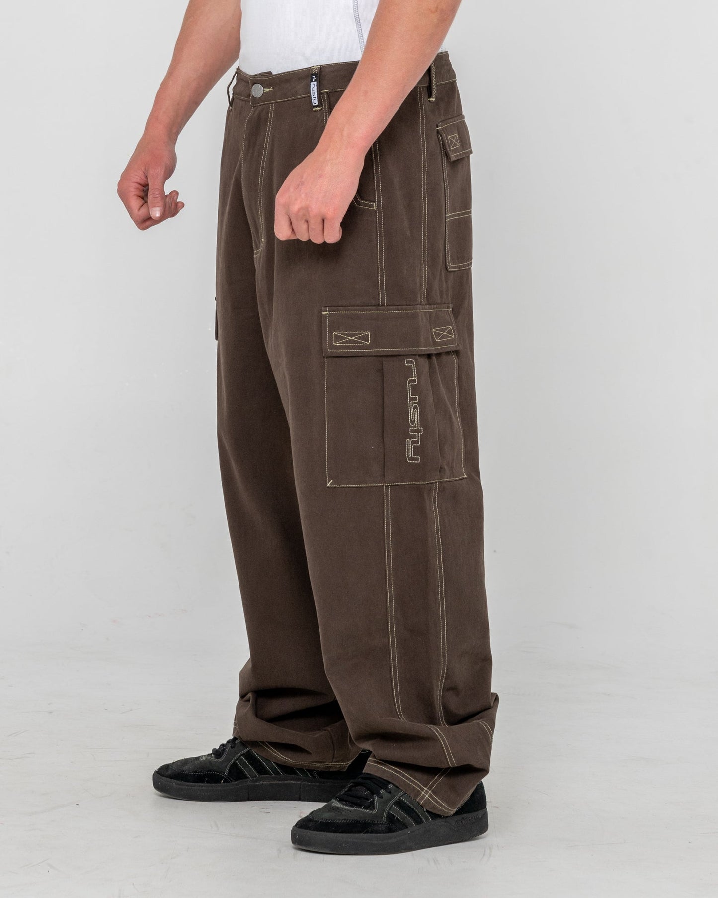 Rusty Grizzly Baggy Cargo Pant - Pinecone