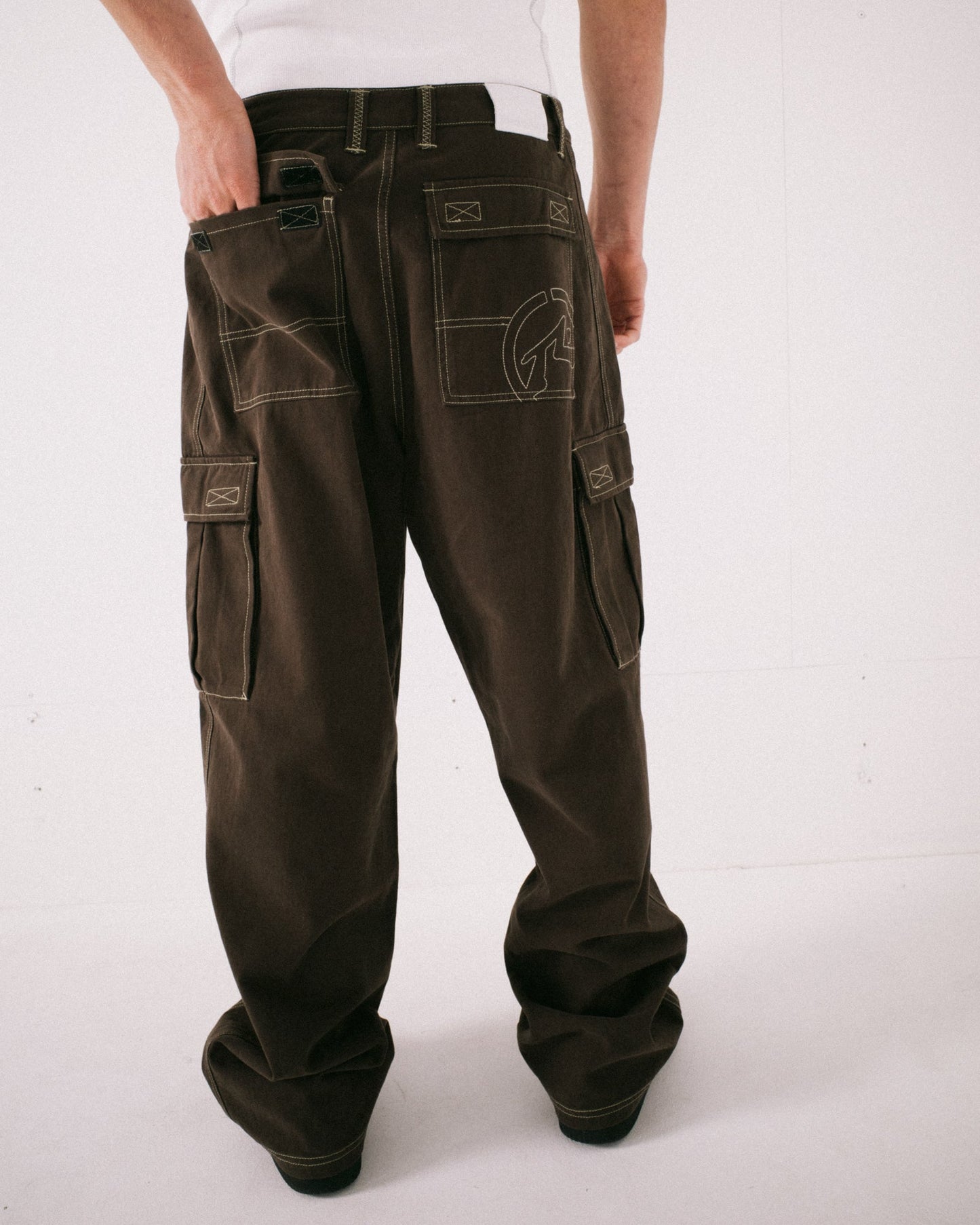 Rusty Grizzly Baggy Cargo Pant - Pinecone