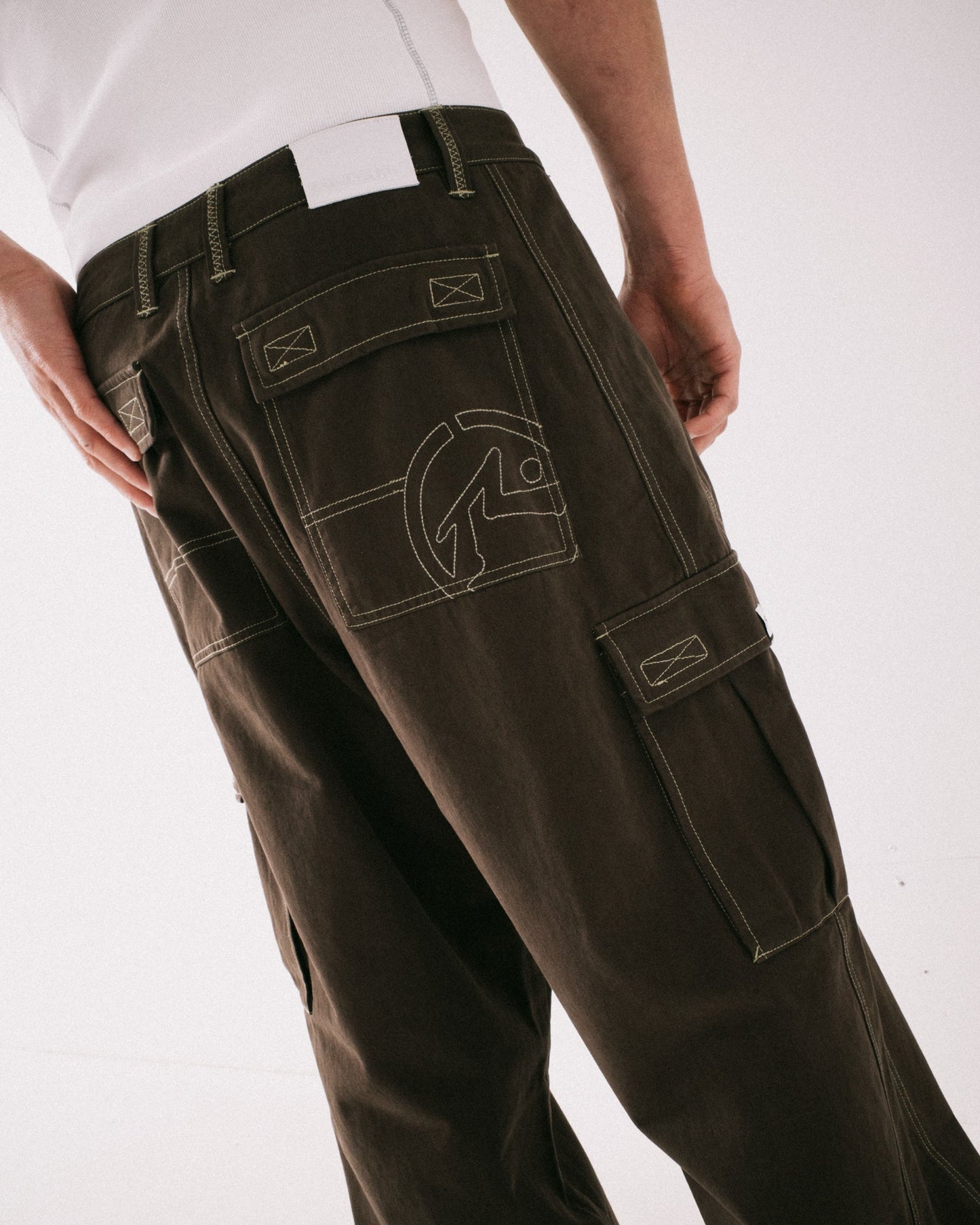 Rusty Grizzly Baggy Cargo Pant - Pinecone
