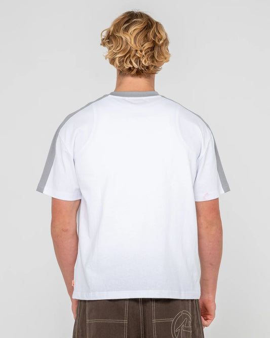 Rusty Weapon Cropped Ringer Tee - White