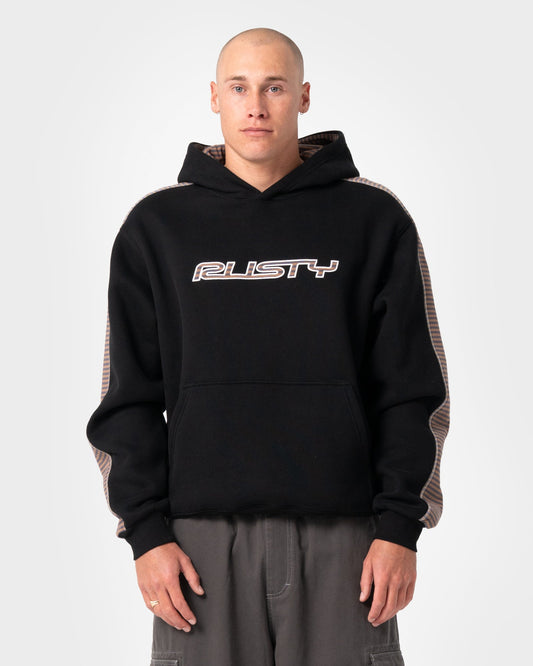 Rusty Lay Low Hooded Fleece - Black