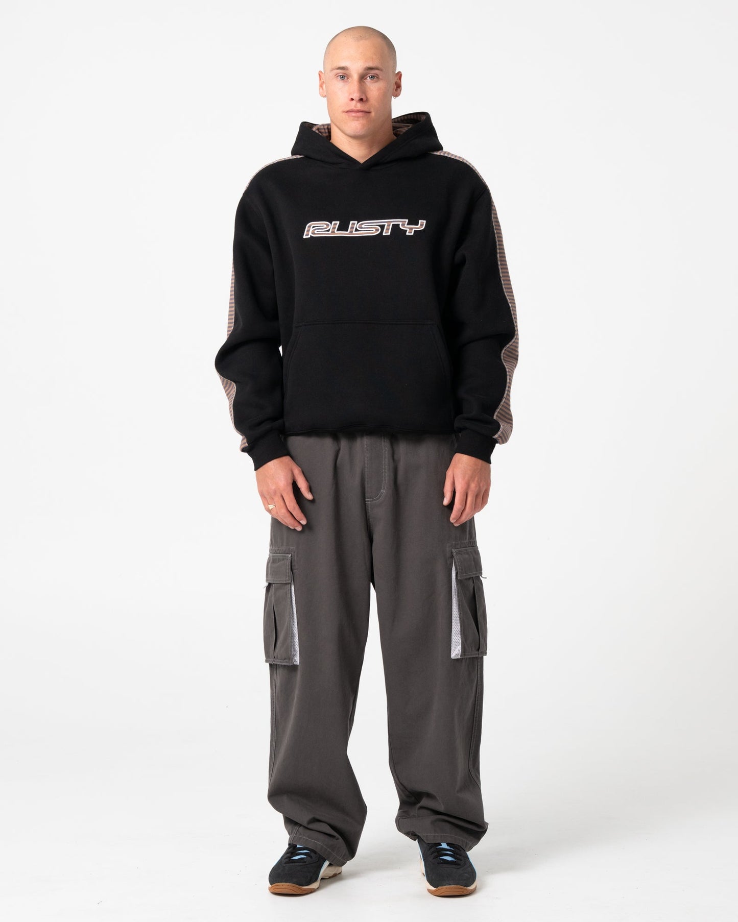 Rusty Lay Low Hooded Fleece - Black