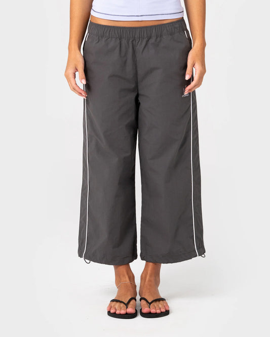 Rusty Played Low Rise Capri Track Pant - Carbon