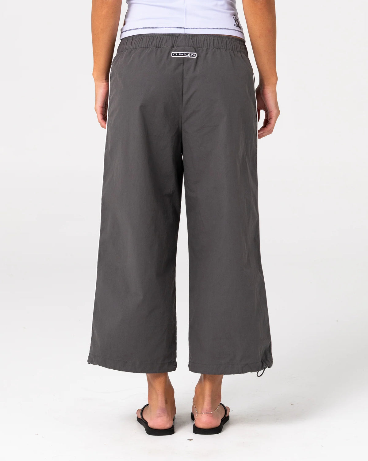 Rusty Played Low Rise Capri Track Pant - Carbon