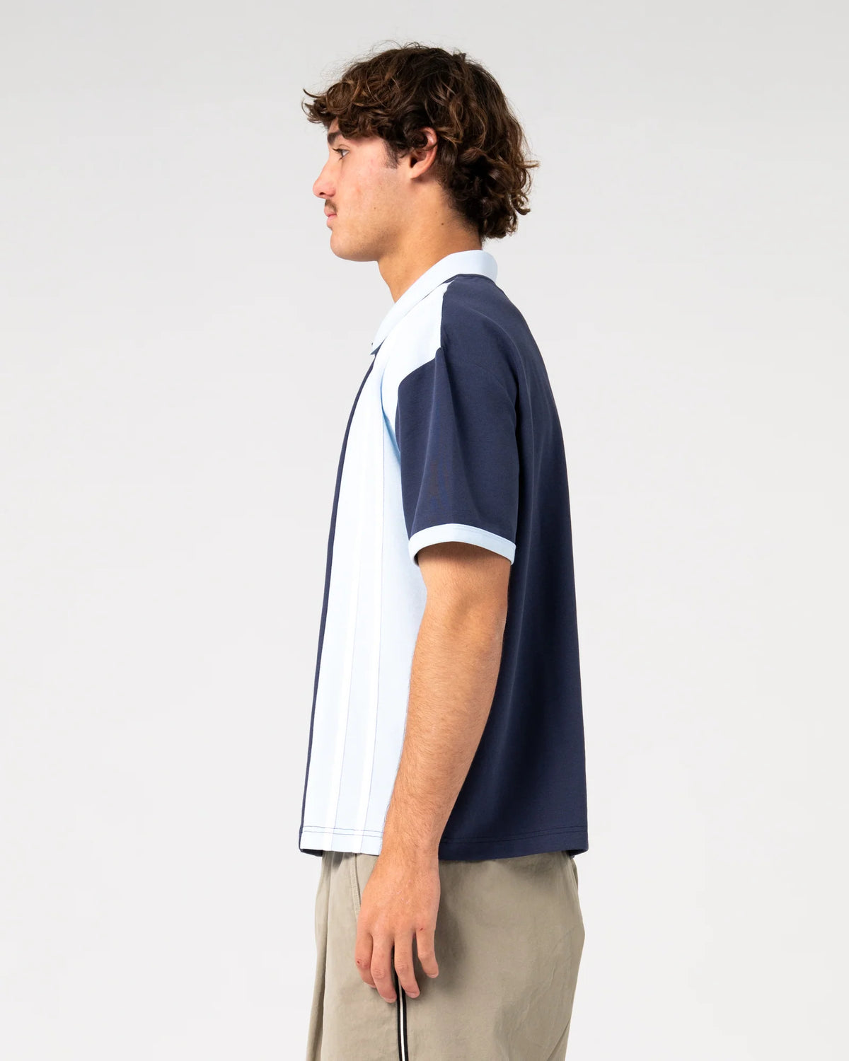 Rusty Prestige Short Sleeve Polo - Navy Blue