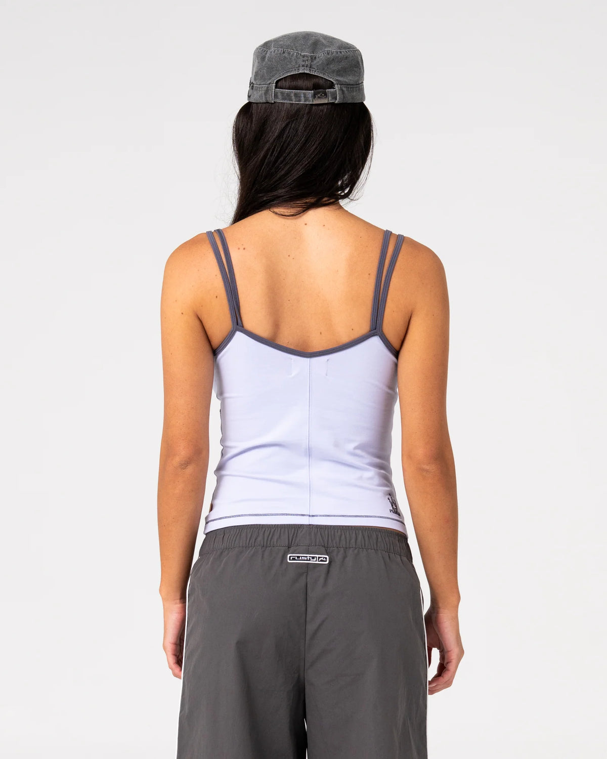 Rusty Serve Fitted Cami Tank - Violet Blue