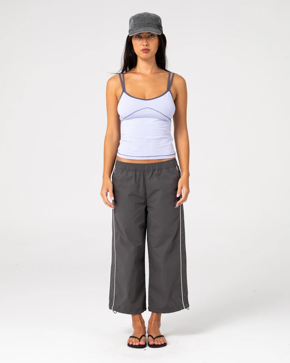 Rusty Serve Fitted Cami Tank - Violet Blue
