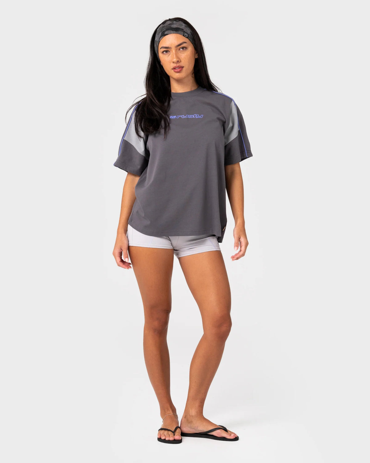 Rusty New Break 220 Oversize Tee - Carbon