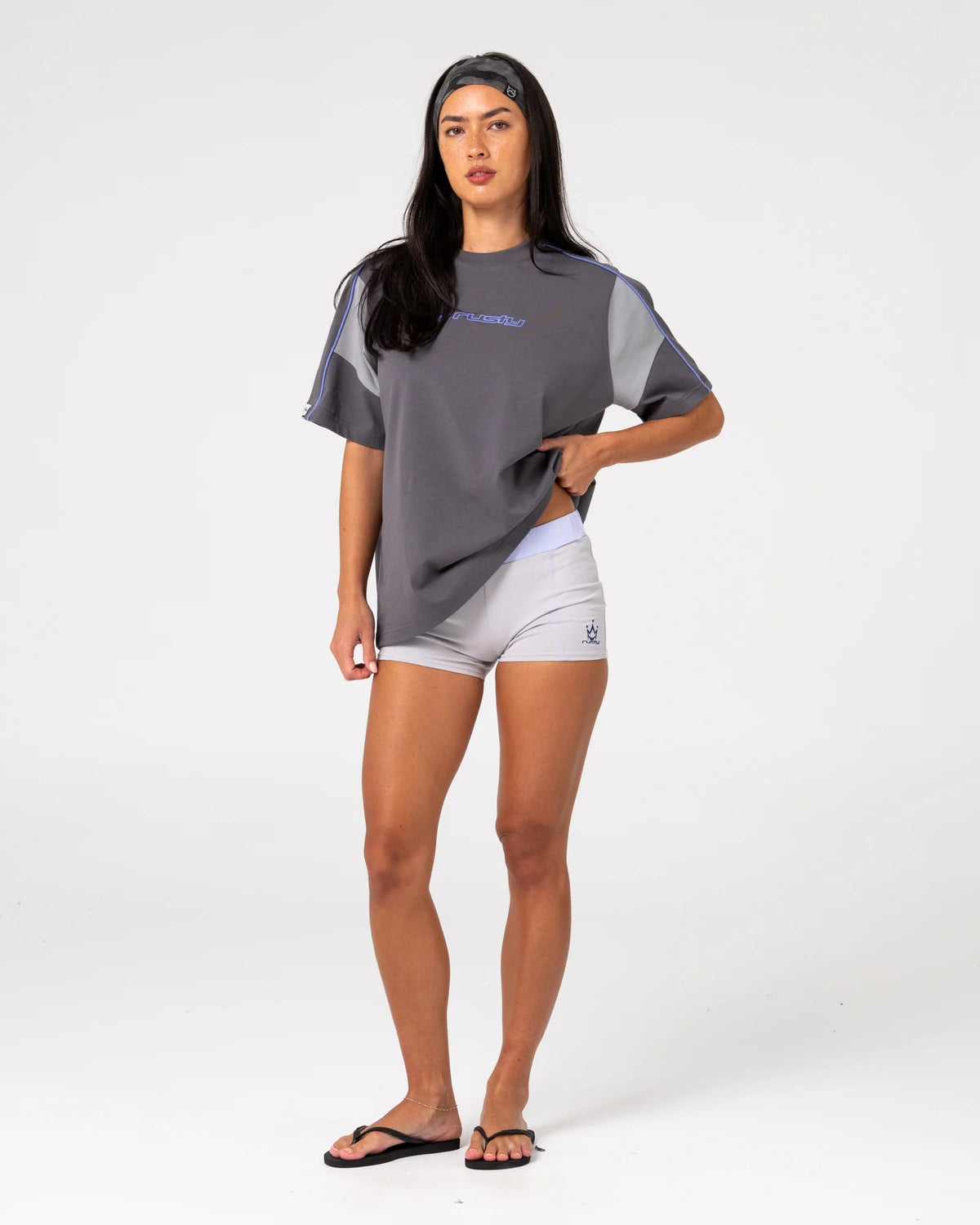 Rusty New Break 220 Oversize Tee - Carbon