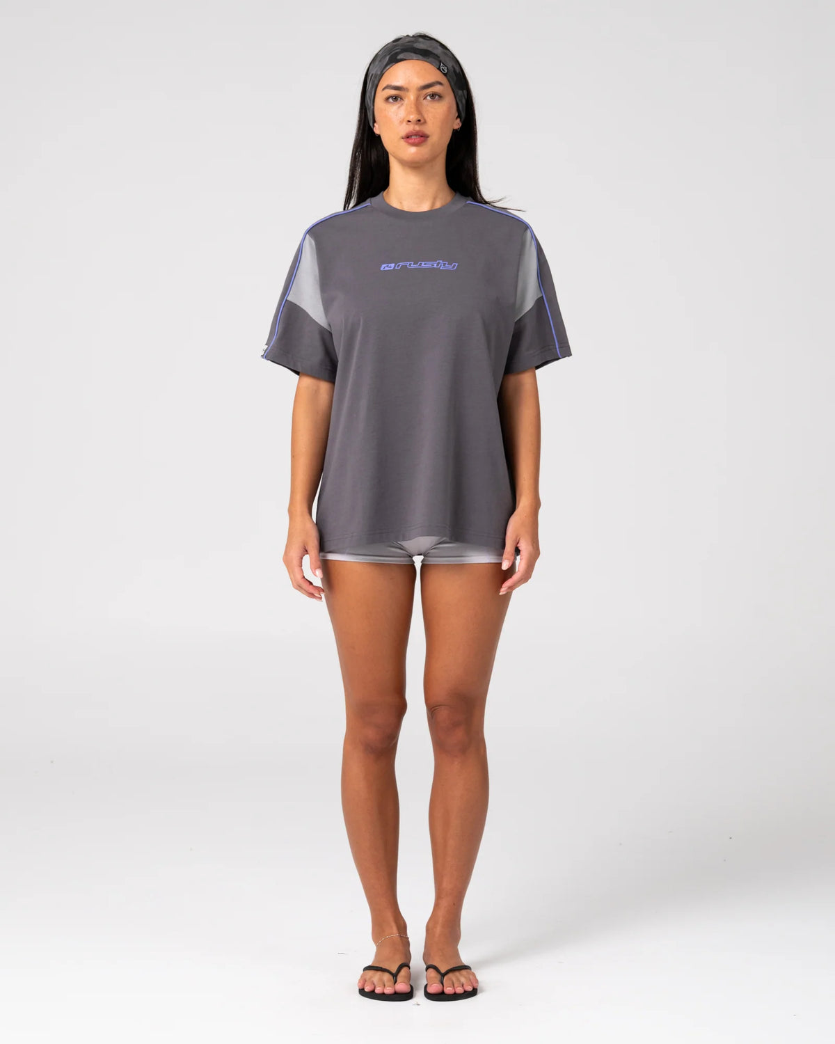 Rusty New Break 220 Oversize Tee - Carbon