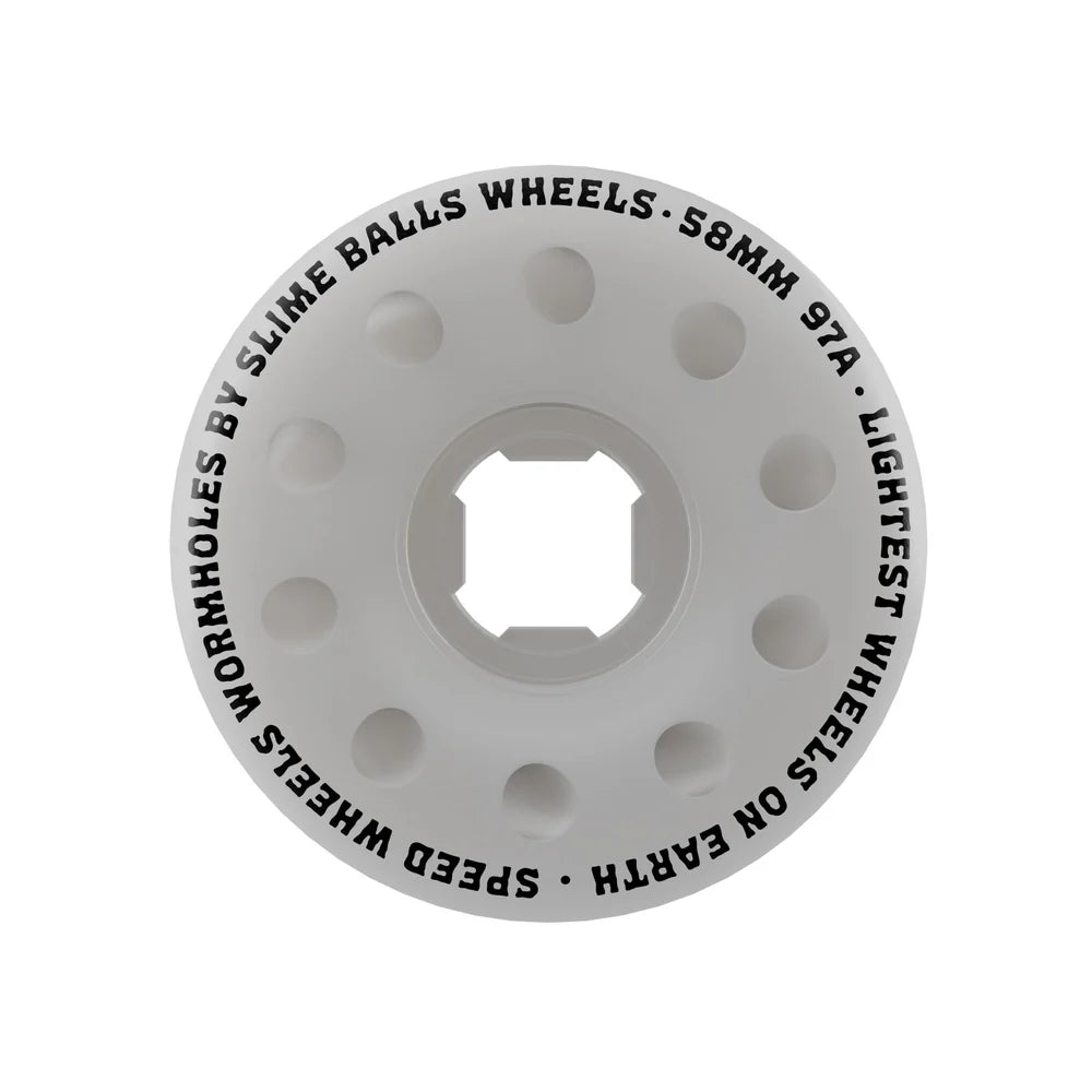OJ Worm Holes 97a White 58mm Wheels
