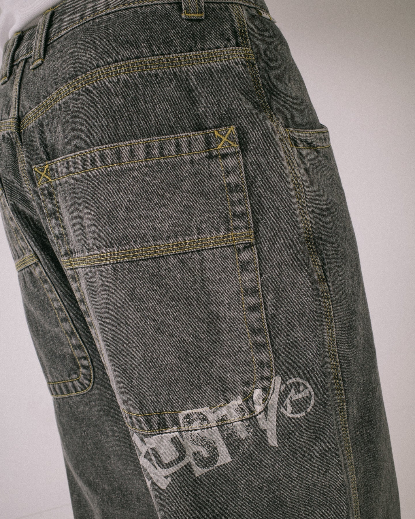 Rusty Redemption Baggy Jean - Washed Black 2