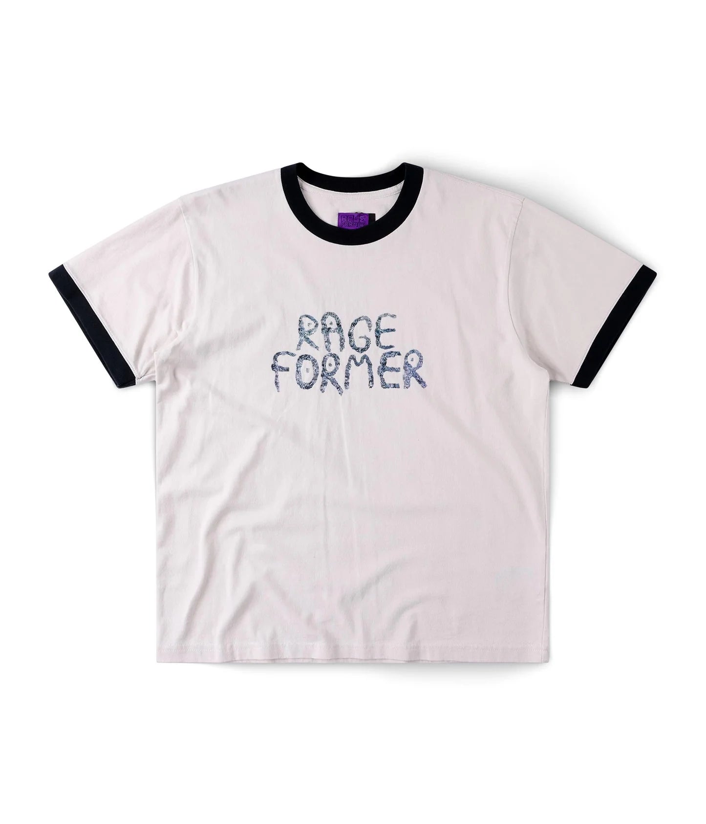 Former x Rage Tin Ringer Shrunken Tee - Bone/Black
