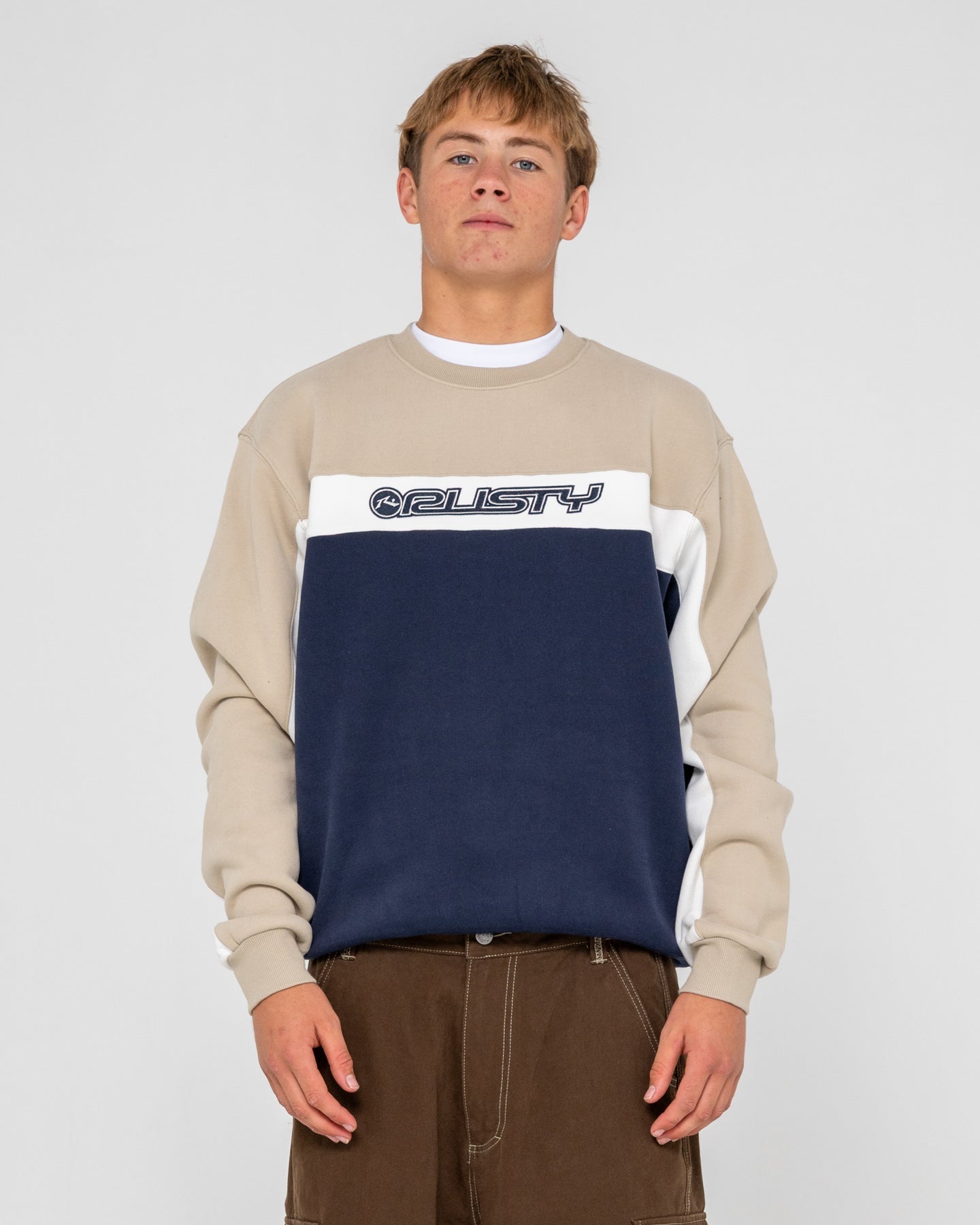 Rusty Pod Racer Crew Fleece - Navy Blue