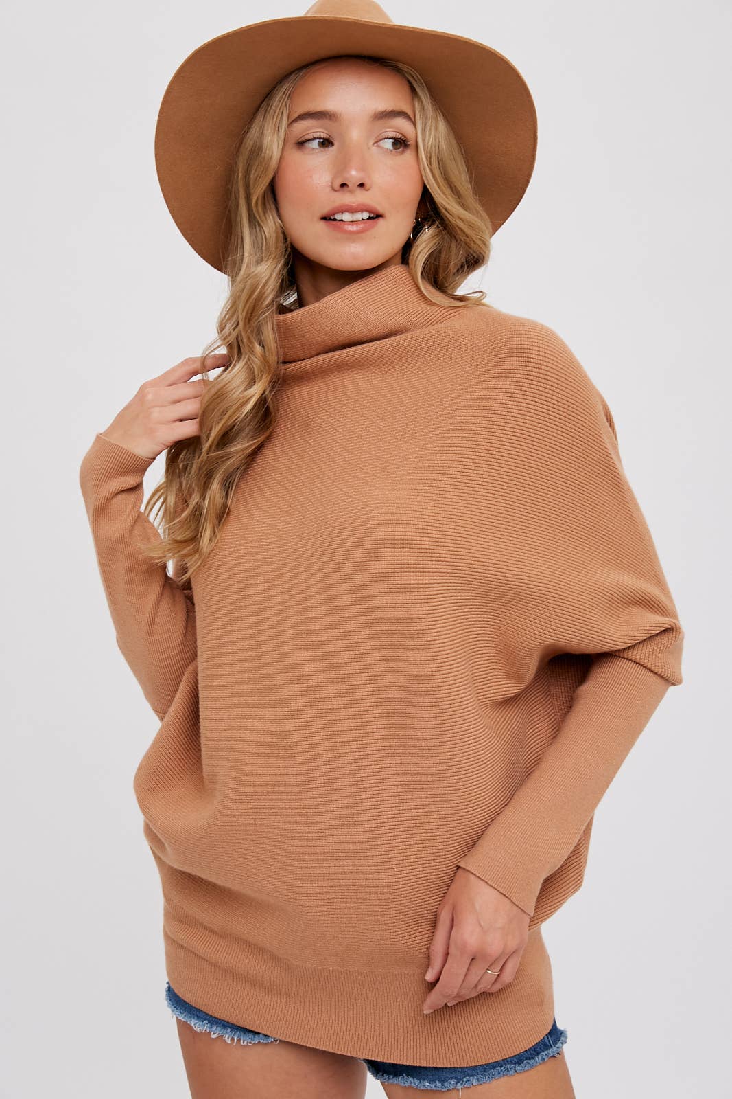 Slouch Neck Pullover: TOAST