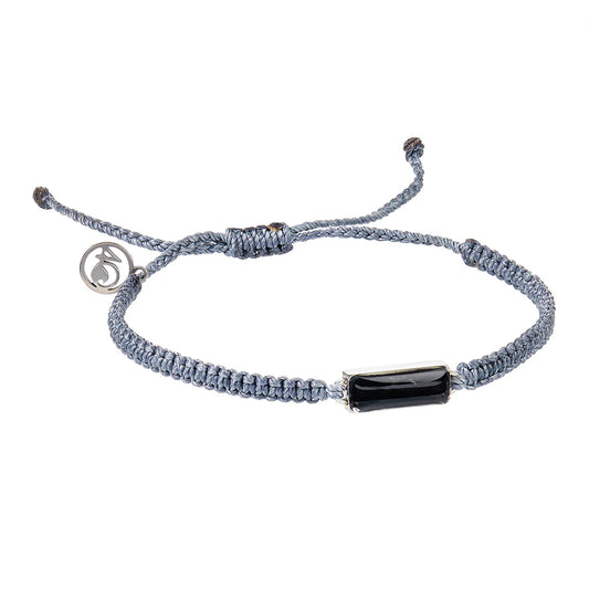 4Ocean Ghost Net Braided Bracelet - Charcoal