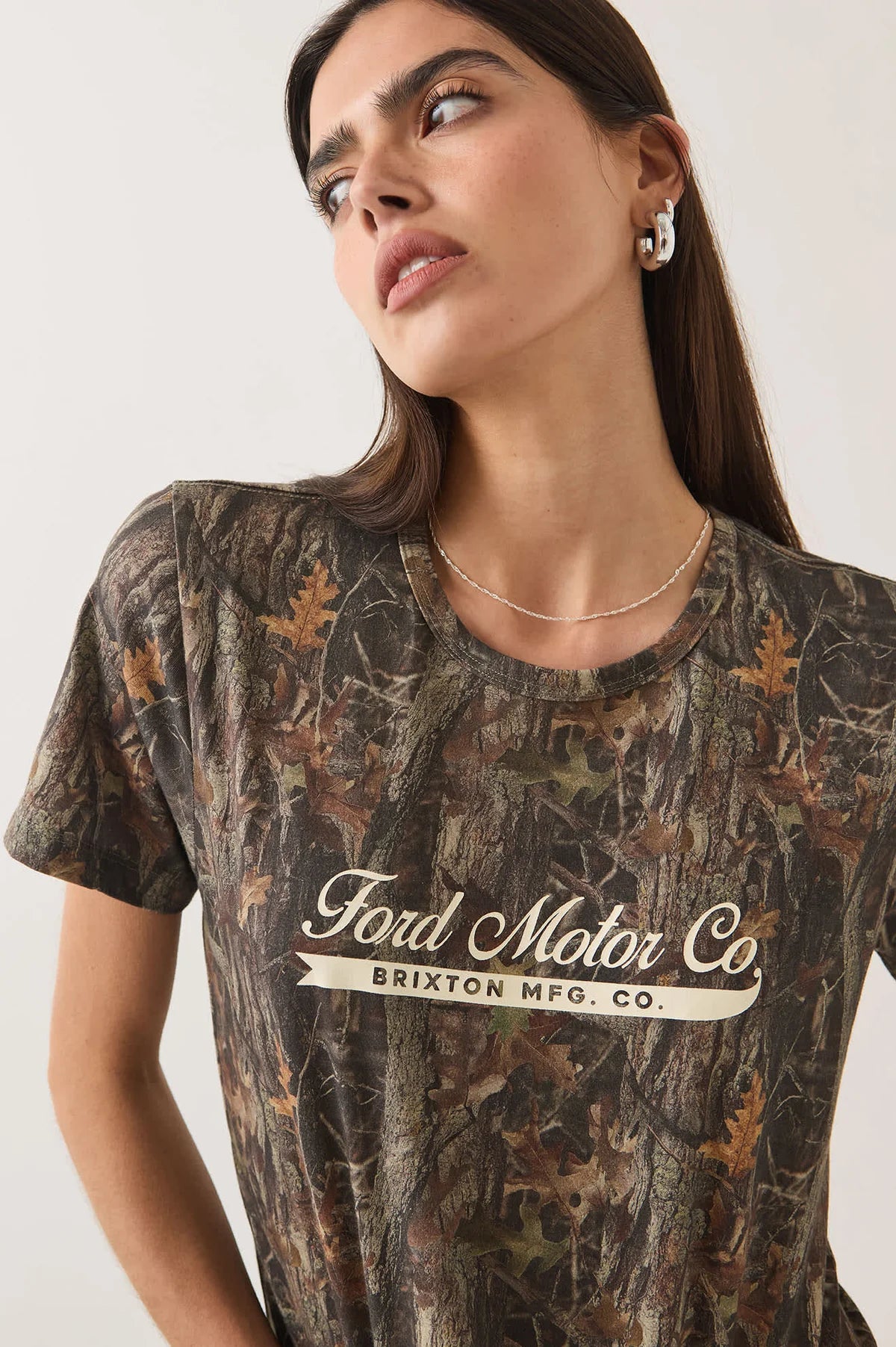 Brixton x Ford Tee - Boxwood Green