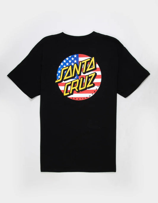 Santa Cruz July 4th Heavyweight Tee - Black