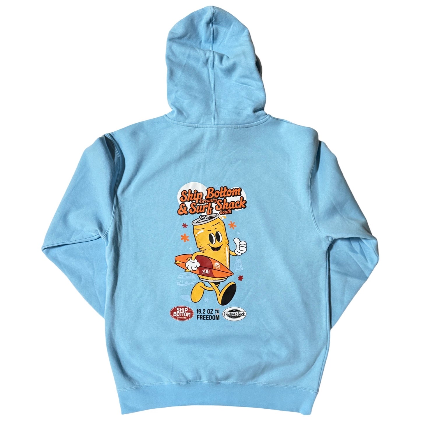 Ship Bottom Brewery x Shack Hoodie - Sky Blue