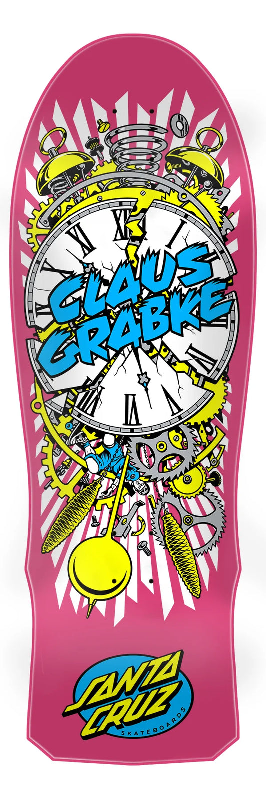 Santa Cruz Claus Grabke Exploding Clock Reissue Deck 10.04