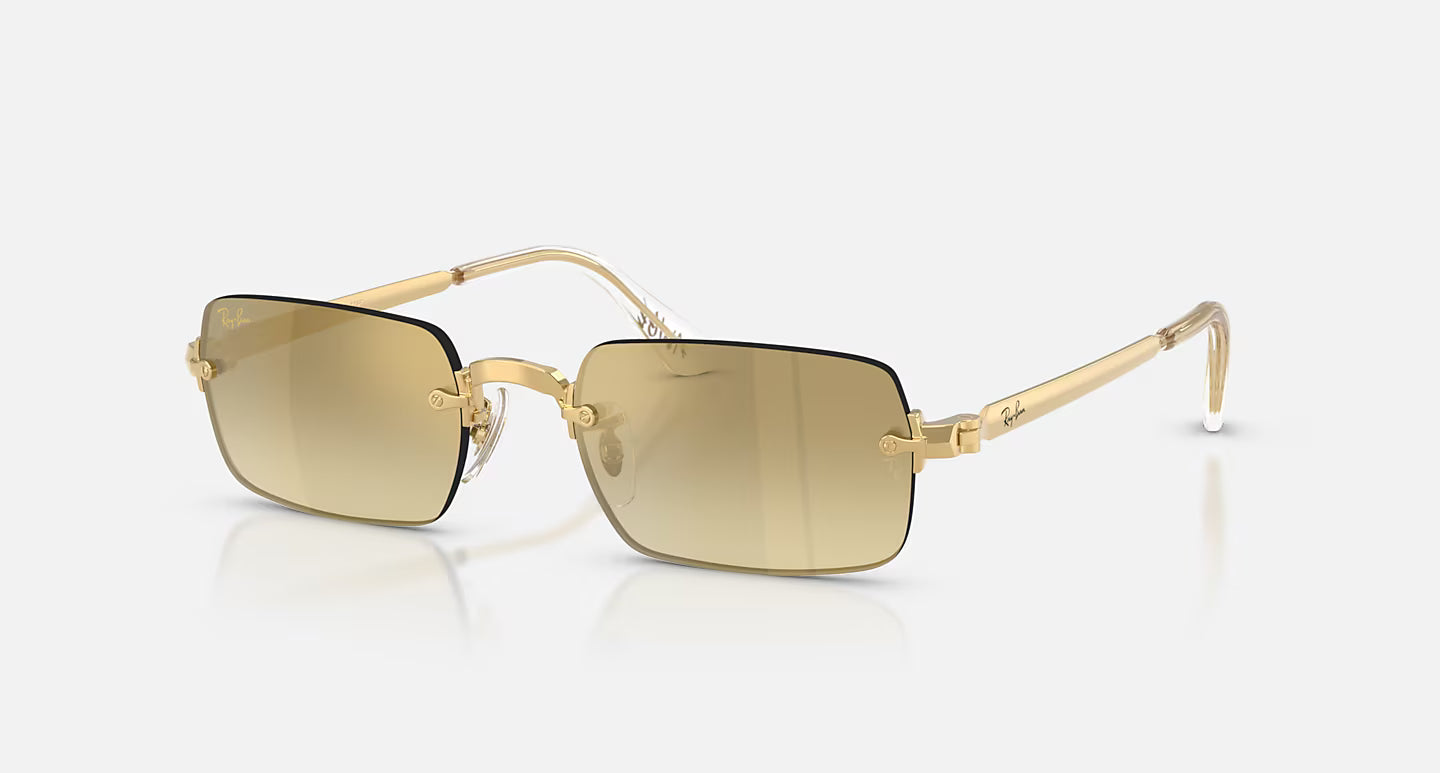 RB3928 by A$AP Rocky Polished Arista Gold w/ Brown Mirror Gold Gradient Lens