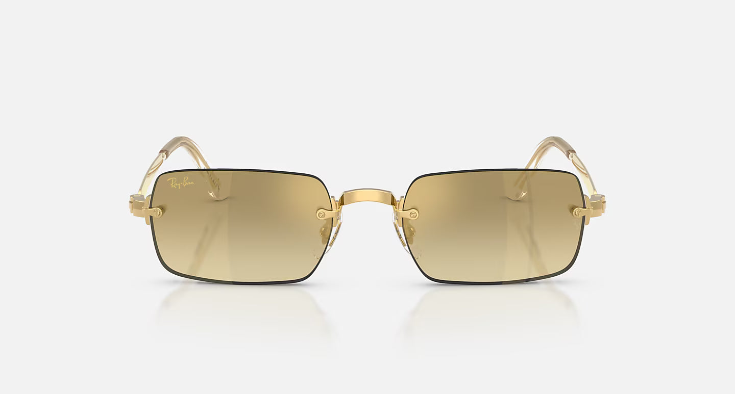 RB3928 by A$AP Rocky Polished Arista Gold w/ Brown Mirror Gold Gradient Lens