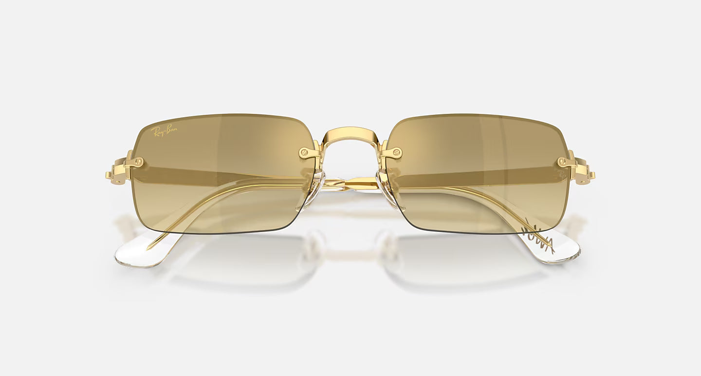 RB3928 by A$AP Rocky Polished Arista Gold w/ Brown Mirror Gold Gradient Lens