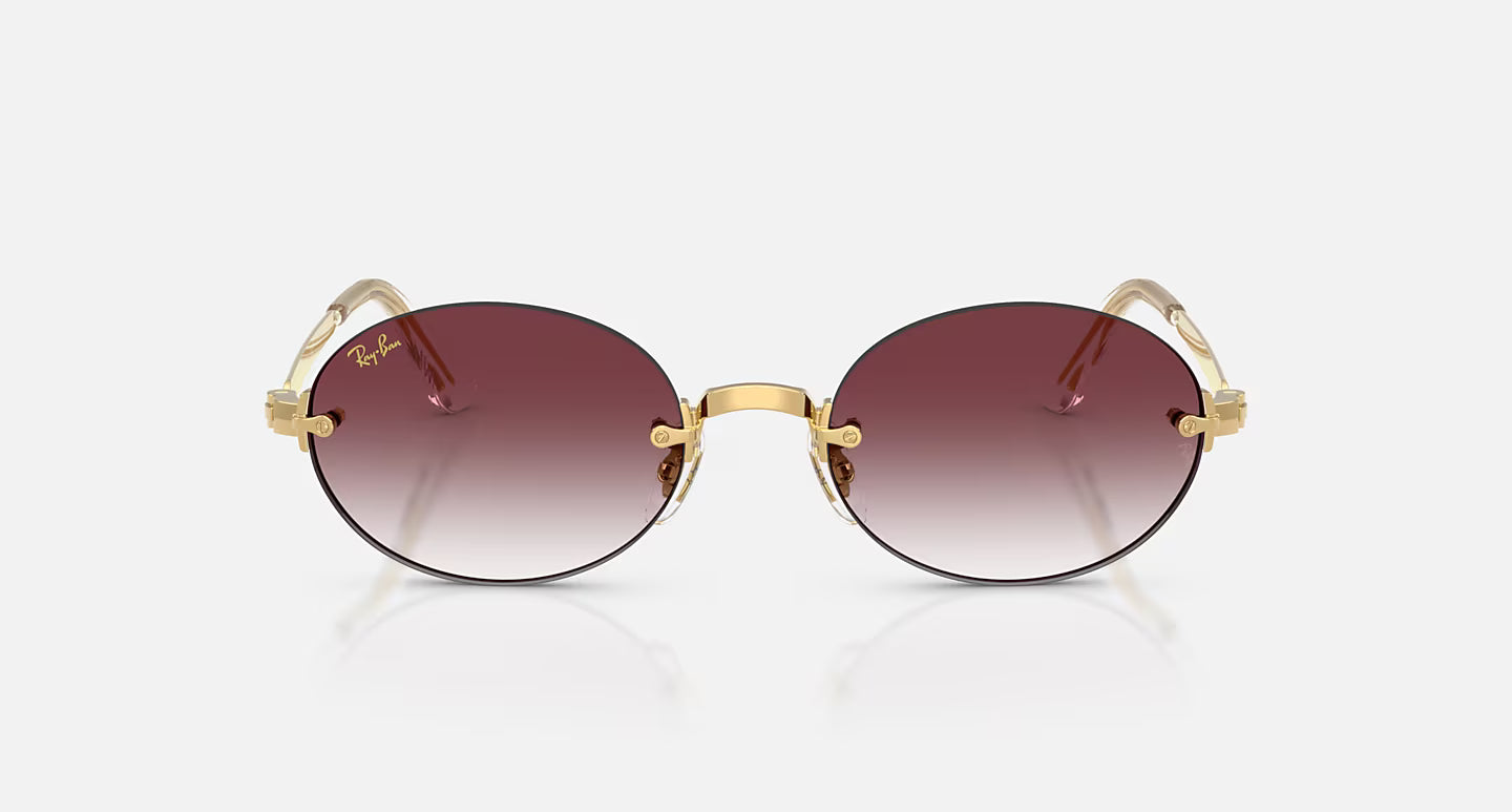 RB3929 by A$AP Rocky Arista Gold w/ Clear Gradient Dark Violet Lens
