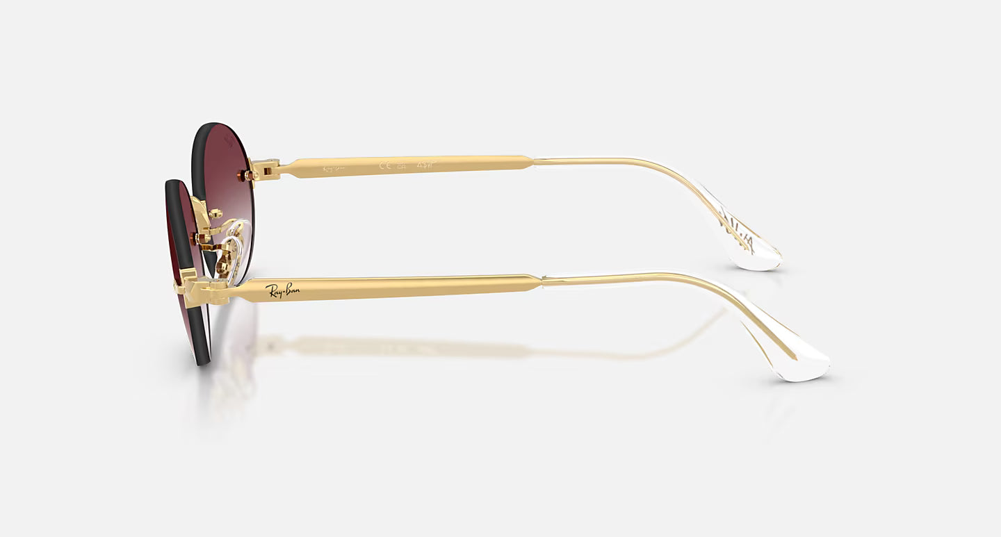RB3929 by A$AP Rocky Arista Gold w/ Clear Gradient Dark Violet Lens