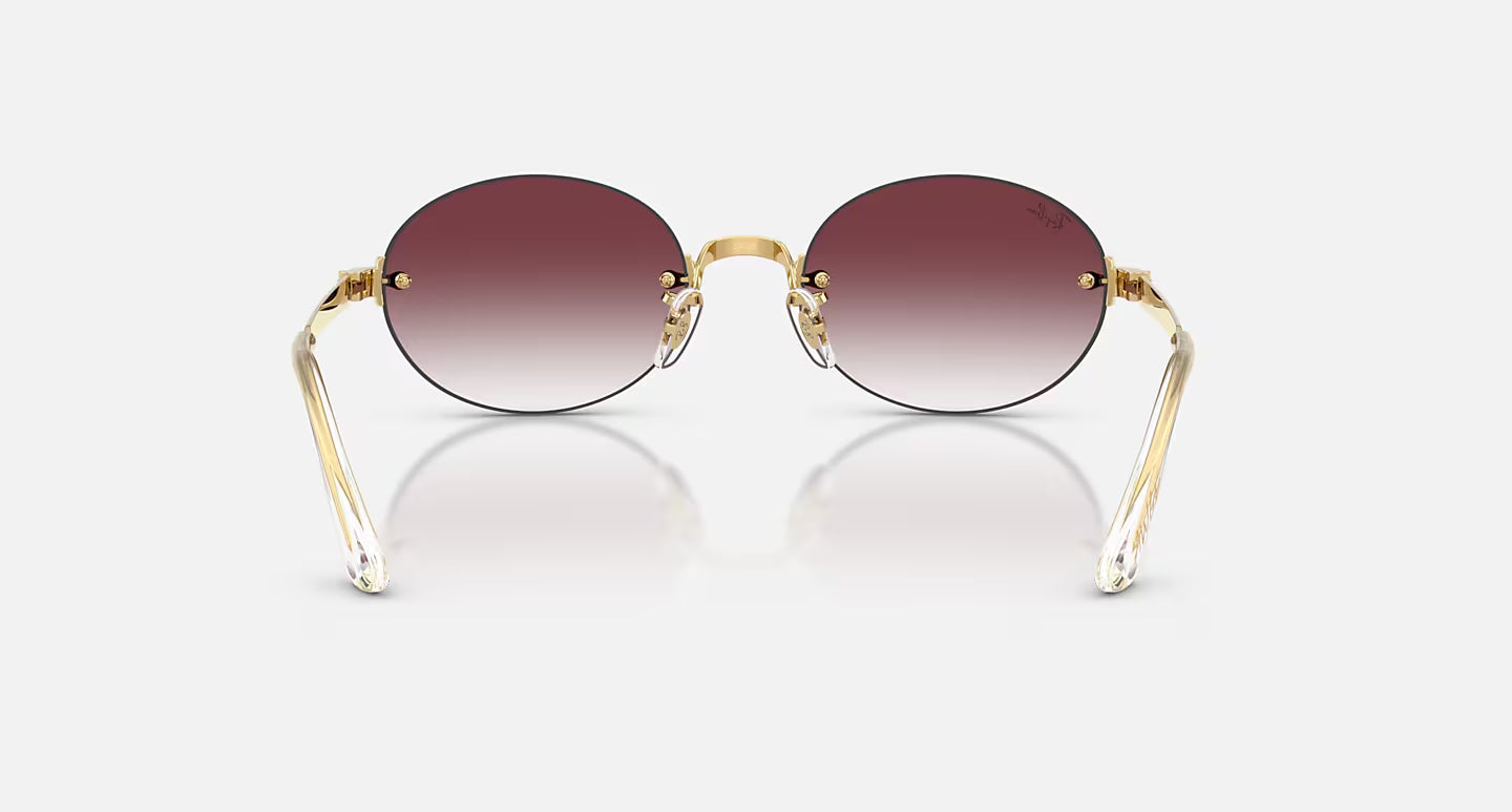 RB3929 by A$AP Rocky Arista Gold w/ Clear Gradient Dark Violet Lens