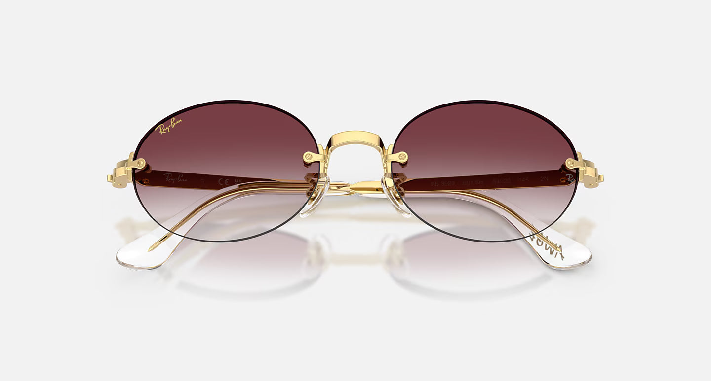 RB3929 by A$AP Rocky Arista Gold w/ Clear Gradient Dark Violet Lens