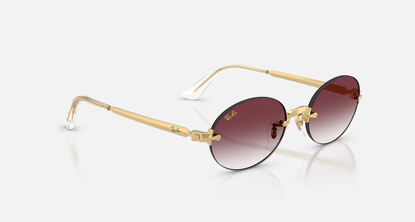 RB3929 by A$AP Rocky Arista Gold w/ Clear Gradient Dark Violet Lens