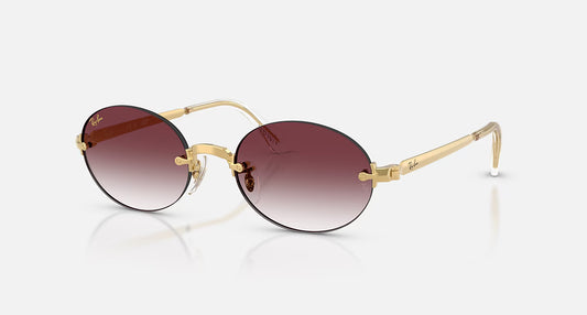 RB3929 by A$AP Rocky Arista Gold w/ Clear Gradient Dark Violet Lens