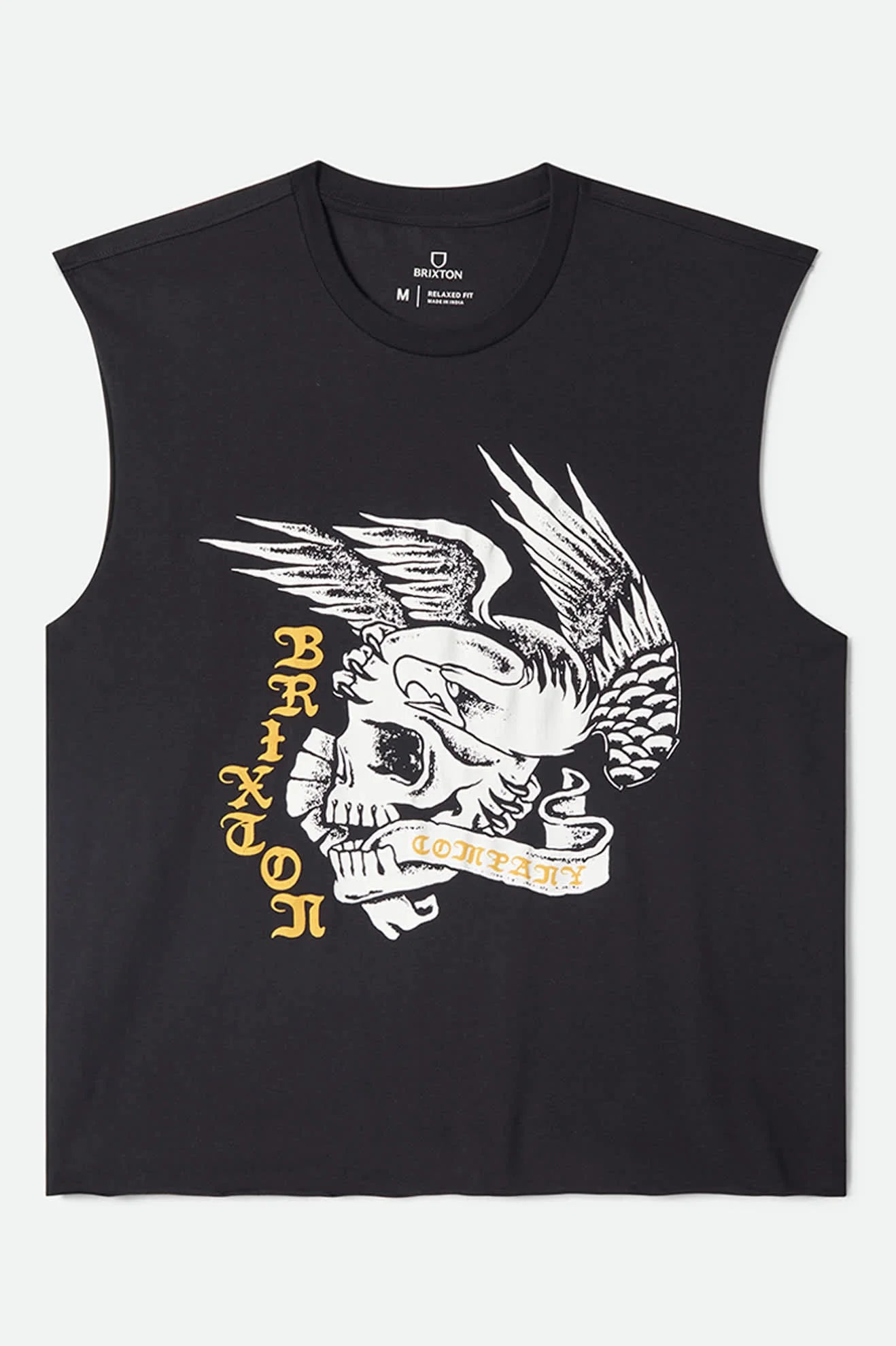 Brixton Wolcott Worn-in Boxy Muscle Tank - Black