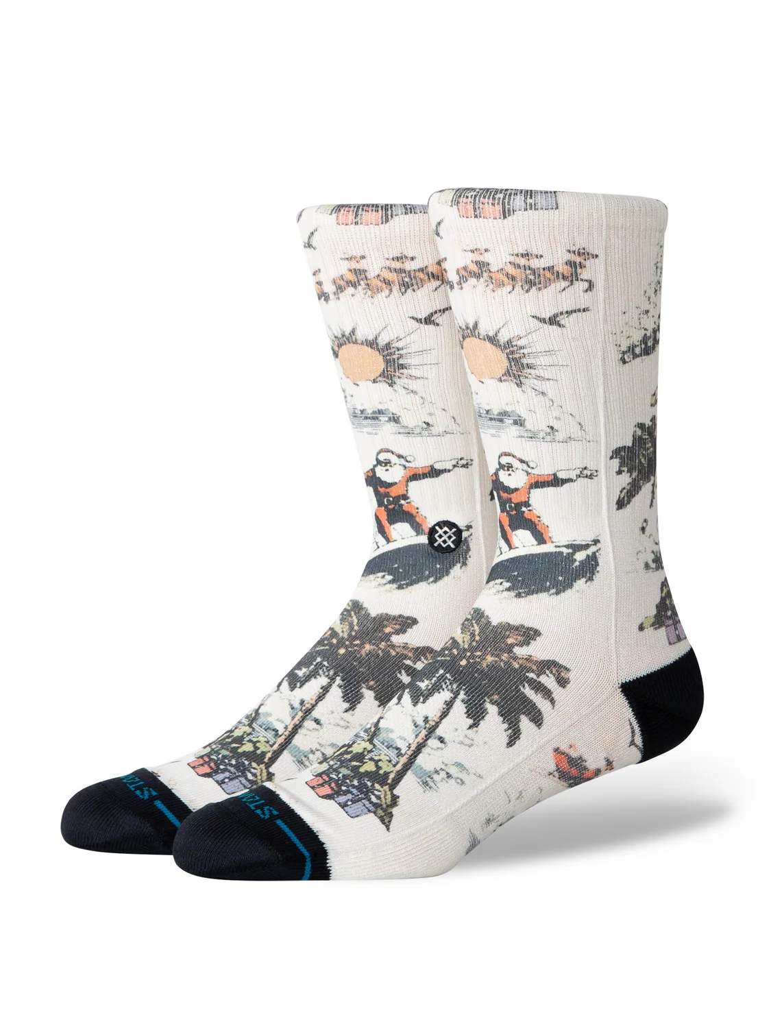 Stance San O Claus Crew - Cream