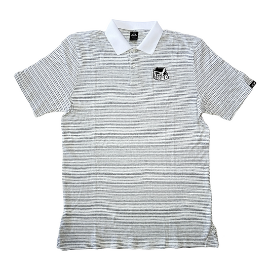 Oakley X Shack Debris Stripe Polo - Arctic Ice