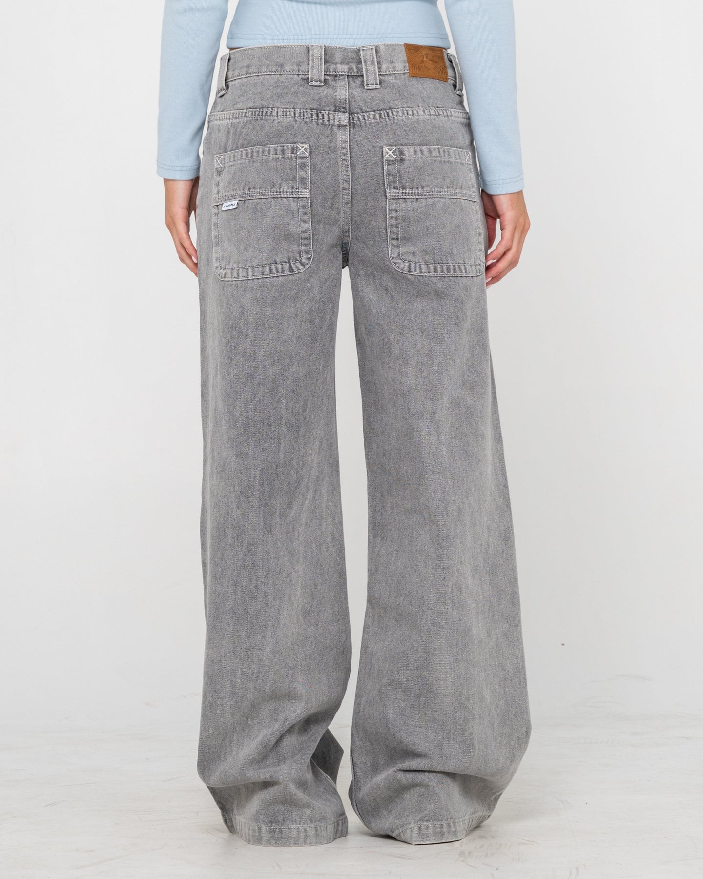 Rusty Wendy Wide Low Rise Denim Jean - London Summer