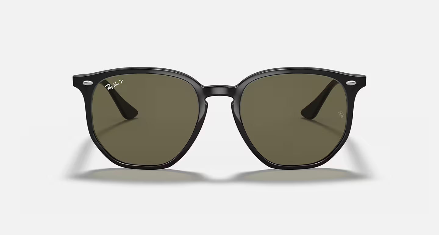 RB4306 Polished Black w/ Green Polarized Lens