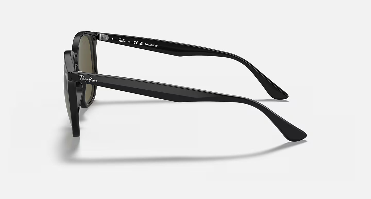RB4306 Polished Black w/ Green Polarized Lens