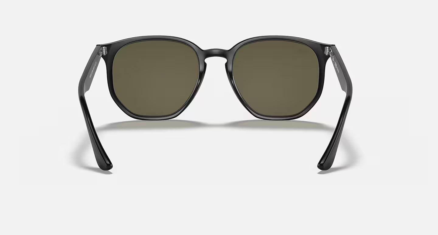 RB4306 Polished Black w/ Green Polarized Lens