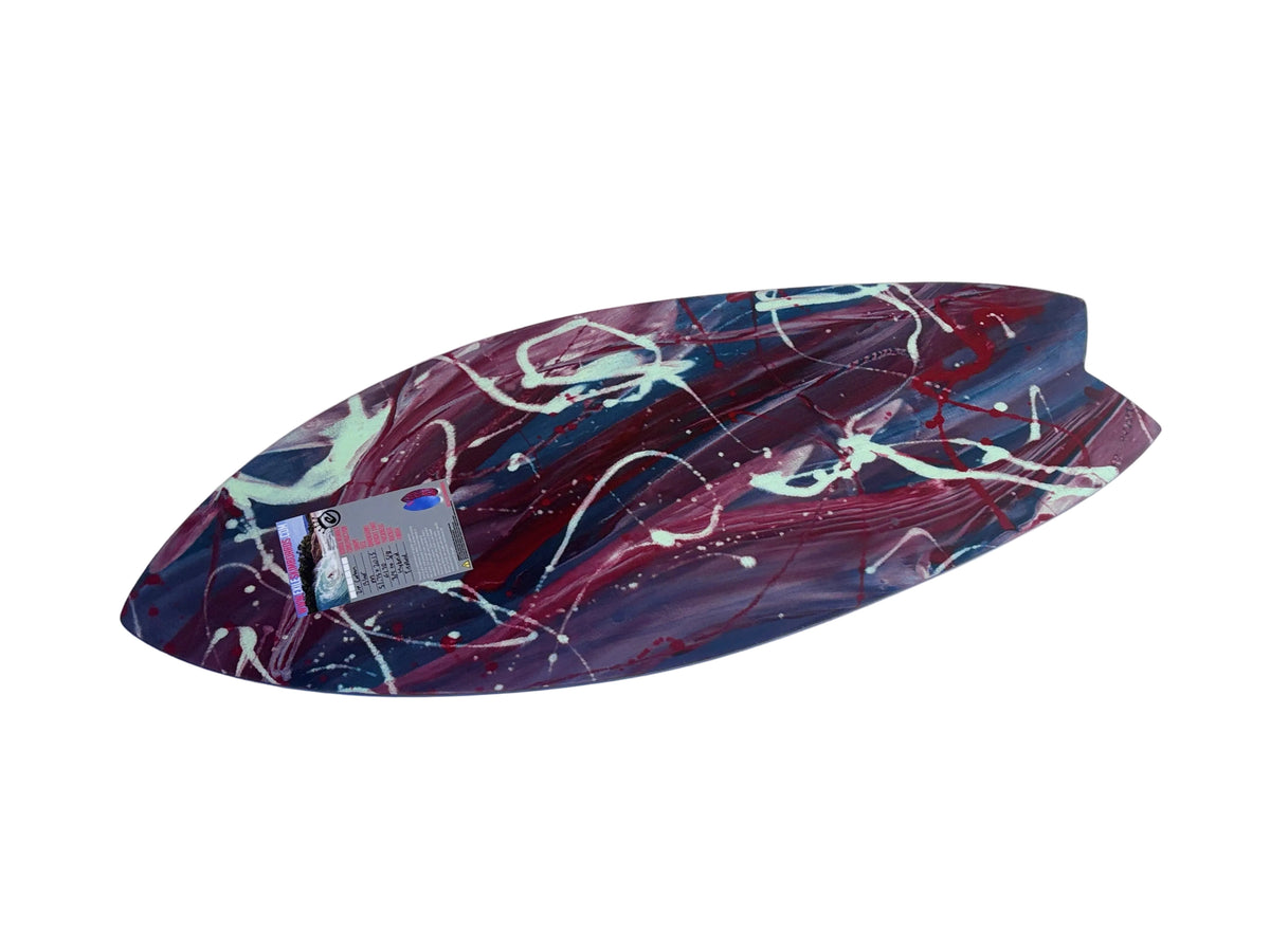 Exile Blairacuda Shape 3/4”-5/8”Double Carbon Fiber Epoxy Skimboard - Medium