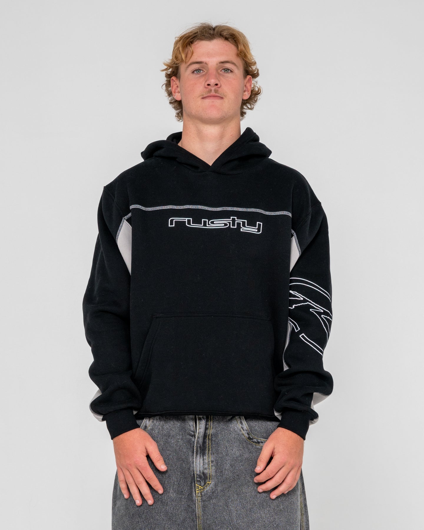 Rusty Titan Hooded Fleece - Black