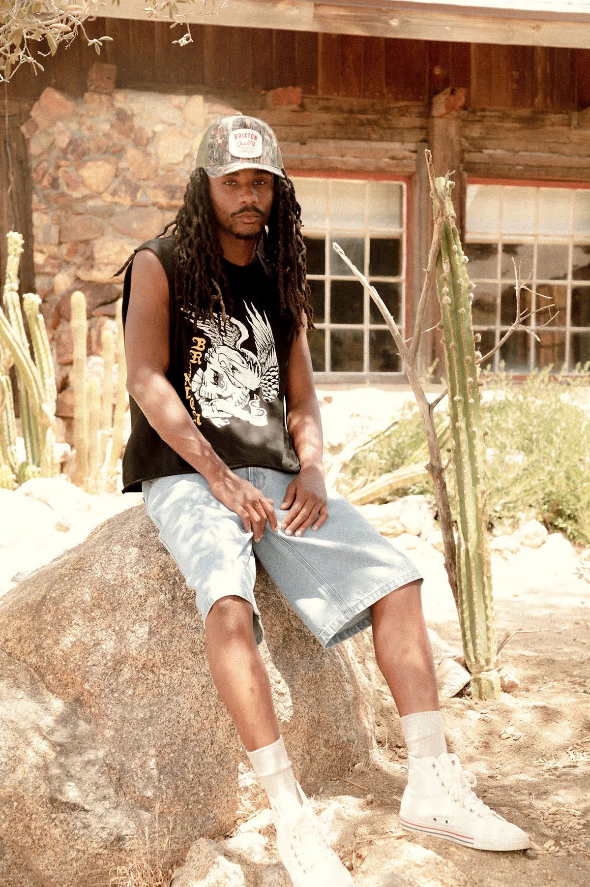 Brixton Hubal C MP Netplus Trucker Hat - Tree Camo/Olive
