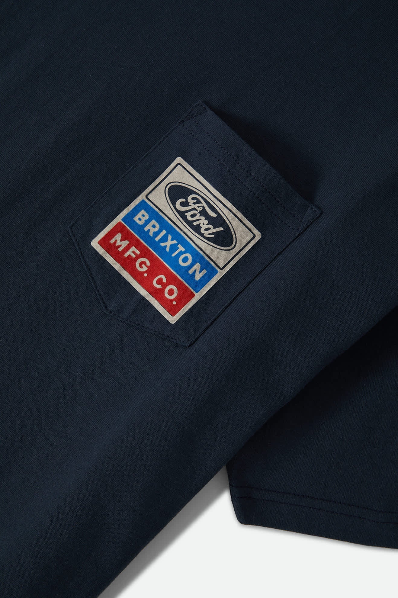 Brixton x Ford Service Dept. Pocket Tee - American Navy