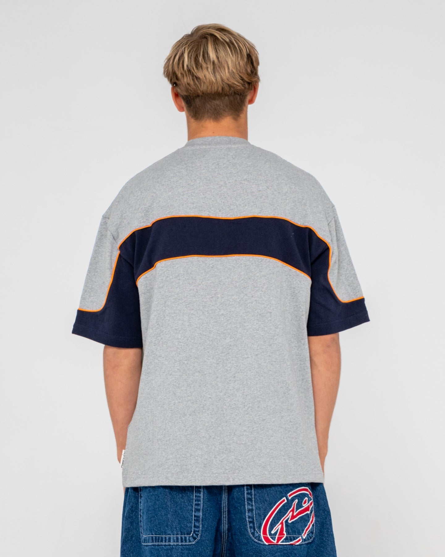 Kinetic Short Sleeve Heavy Tee - Grey Marle